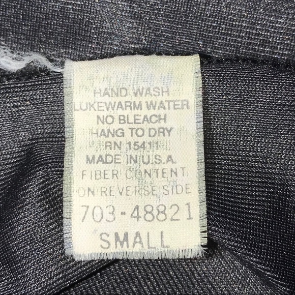 Vintage 1970s Black with Lace Nightgown - Picture 9 of 10